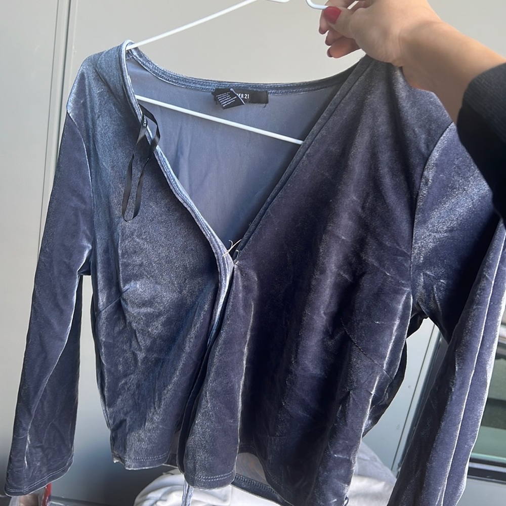 Forever 21 Velvet Blouse